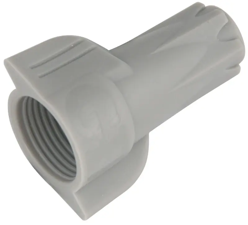 Gardner Bender Hex-Lok 18-6 AWG Copper Wire Connector Gray 50 Pk