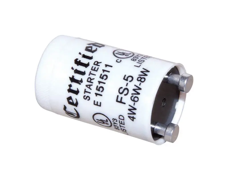8 Watts Fluorescent Starter Model Fs-5b For 4, 6, And 8 Watt Fixtures