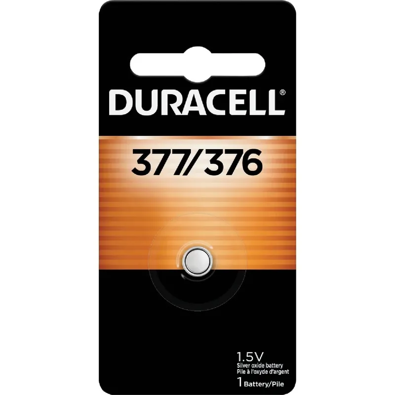 Duracell Silver Oxide 376/377 1.5 V 28 MAh Electronic/Watch Battery 1 Pk