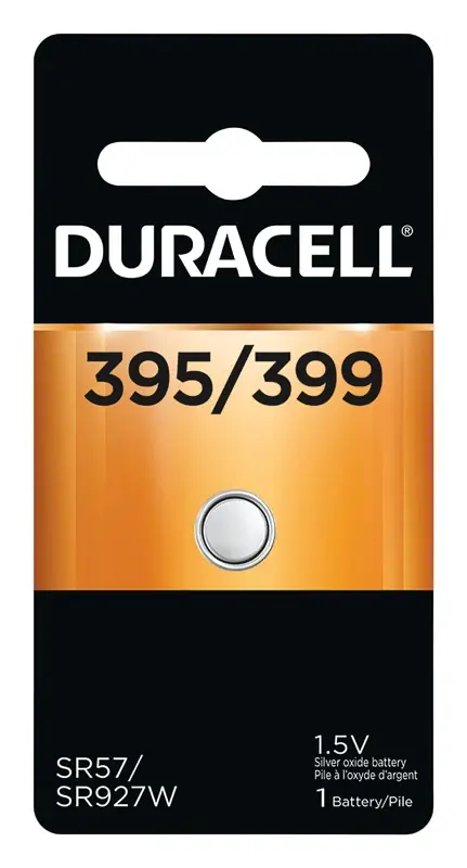 Duracell Silver Oxide 395/399 1.5 V 55 MAh Electronic/Watch Battery 1 Pk