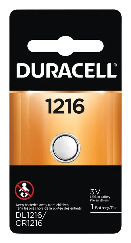 Duracell Lithium Coin 1216 3.5 V 30 MAh Medical Battery 1 Pk