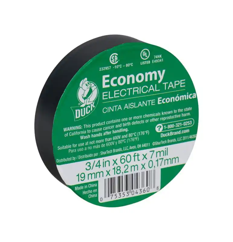 Electrical Tape, Vinyl, Flame Retardant, 0.75-Inch X 60-Ft.