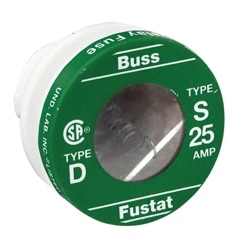 Bussmann 25 Amps Dual Element Tamper Proof Plug 4 Pk