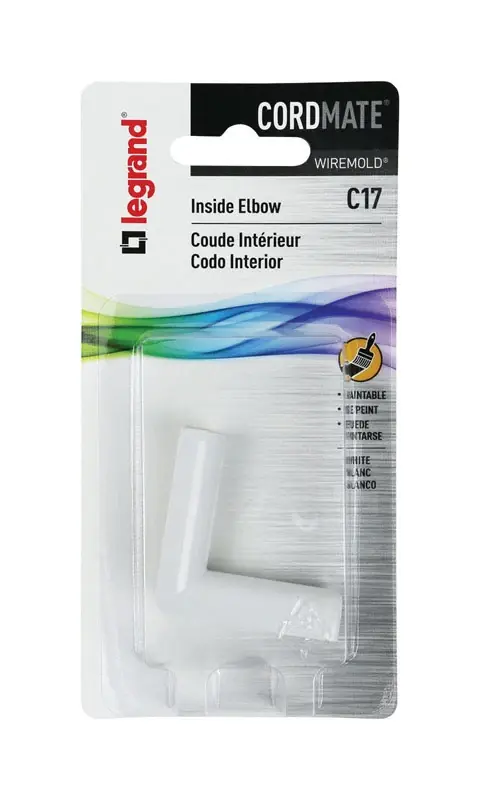 Legrand CordMate Inside Elbow 1 Pk
