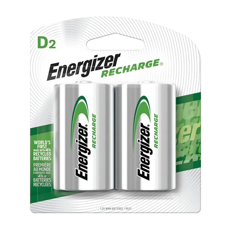 Energizer Recharge NiMH D 1.2 V 2500 MAh Rechargeable Battery NH50BP-2R2 2 Pk