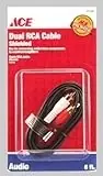 Dual Rca Cable 6ft Model 31130 For High-quality Audio And Video Connection