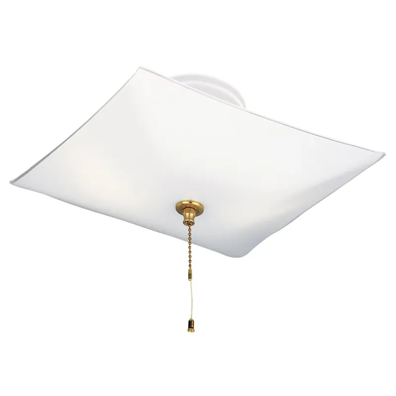 2-Light Ceiling Fixture With Pull Chain