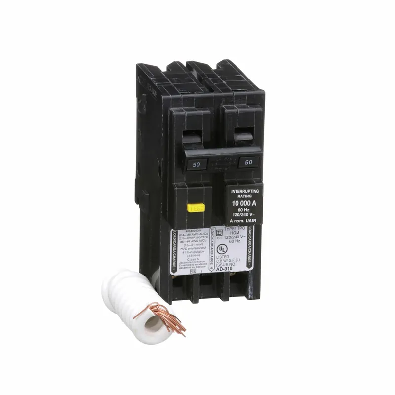 Homeline 50-Amp Ground Fault Circuit Breaker