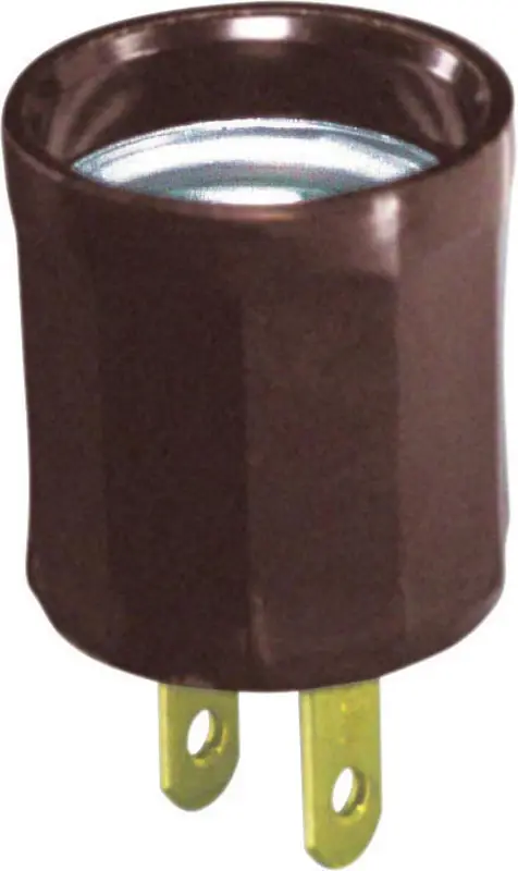 Leviton Plastic Socket Adapter 1 Pk