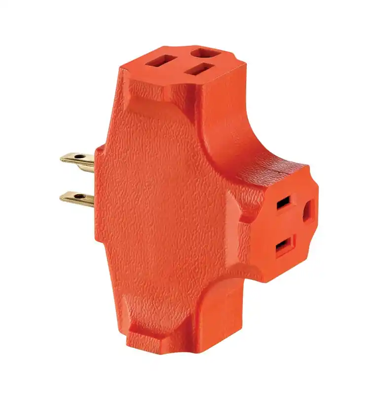 Leviton Polarized 3 Outlets Adapter 1 Pk