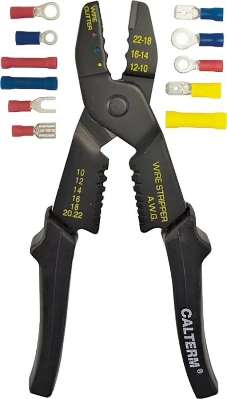 05102 Terminal Kit With Crimp Tool, 10 Awg Wire, 100 Pieces