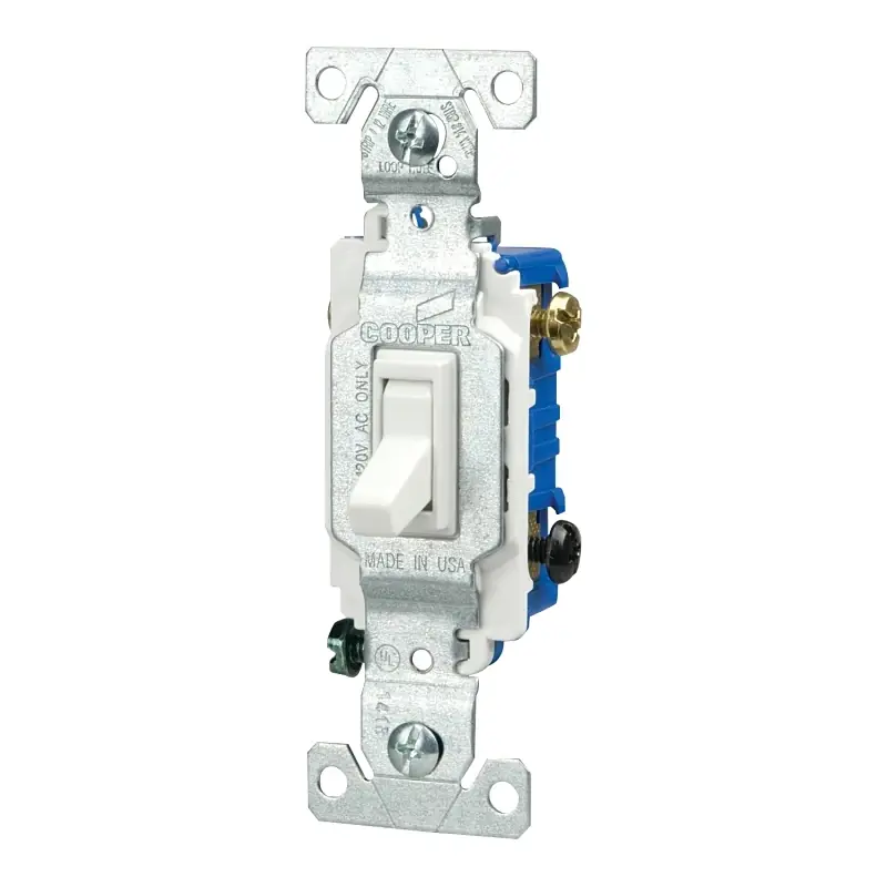 1303w 15-amp 120-volt Standard Grade 3-way Toggle Switch, White