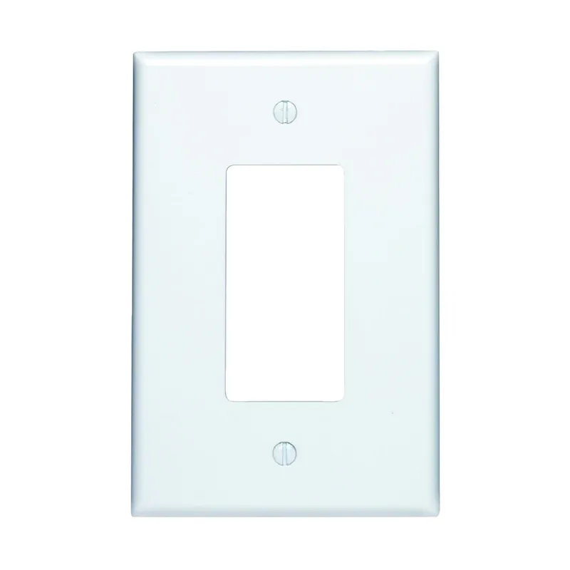 Leviton Decora White 1 Gang Thermoset Plastic Decorator Wall Plate 1 Pk