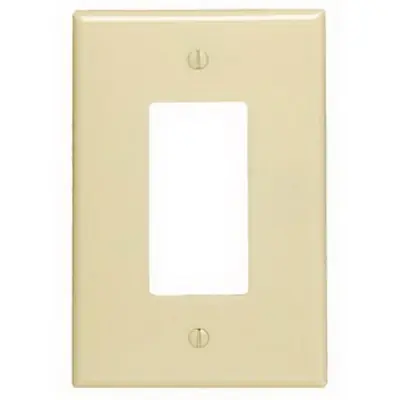 Decora 1-Gang Jumbo Wall Plate, Ivory