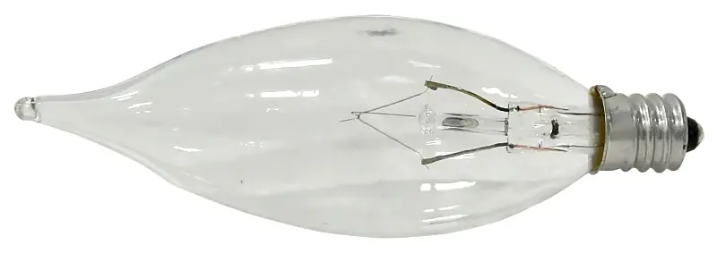 Sylvania 13448 - 15B10C/BL/2PK 120V B10 Decor Torpedo Light Bulb