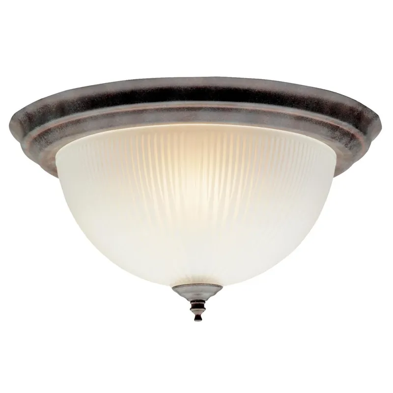 14 In. L Two-light Flush-mount Ceiling Light Fixture