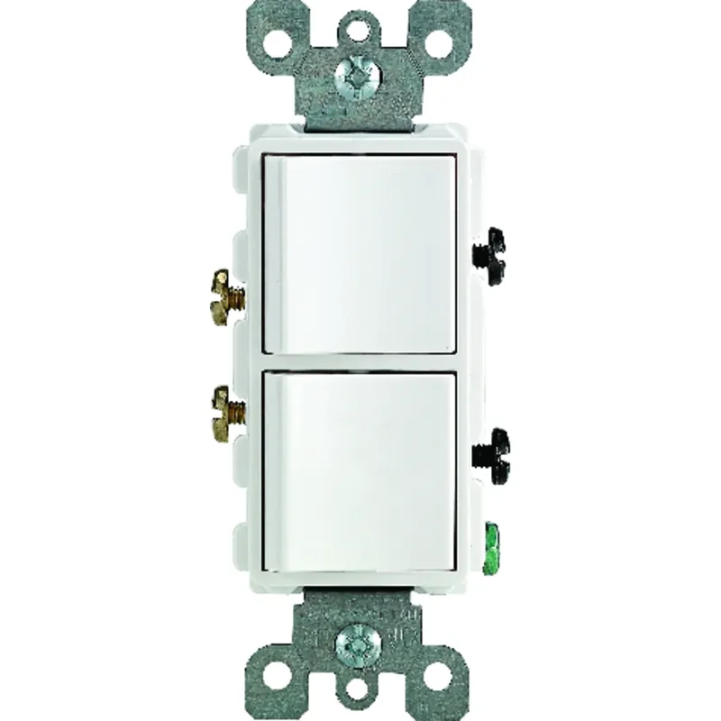 Leviton Decora 15 Amps Single Pole Combination AC Quiet Switch White 1 Pk