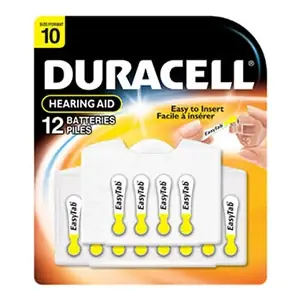 Batteries, Zinc Air, Hearing Aid, Size 10, 8 Batteries