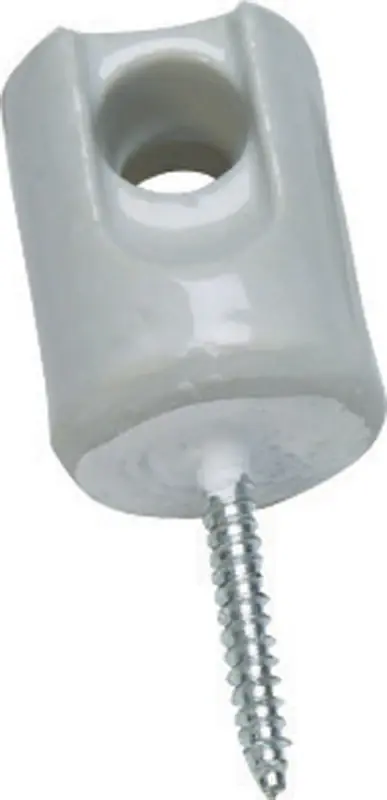 Sigma Engineered Solutions ProConnex 1-11/16 In. D Porcelain/Steel Wire Holder For NM/SE 1 Pk