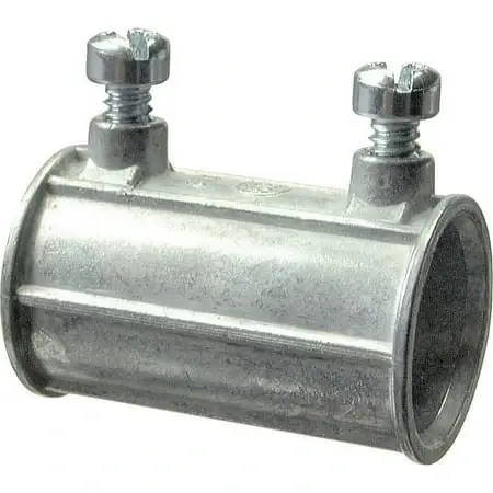 1-1/4 Inch Emt Set Screw Coupling, Model 12212, Die Cast Zinc
