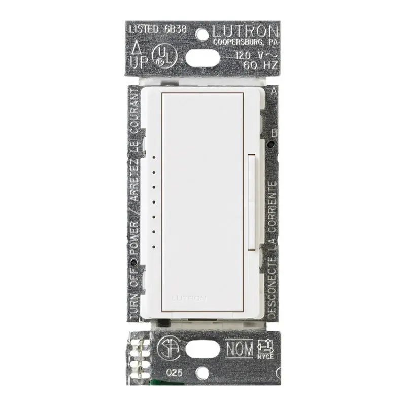 Maestro C.L Dimmer Switch For Dimmable LED, Halogen And Incandescent Bulbs, Single-Pole Or Multi-Location, White