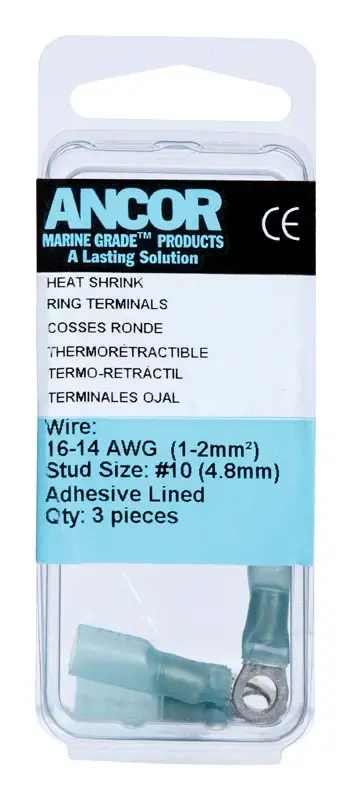 Ancor-Marinco Heat Shrink P Ring Terminal Copper