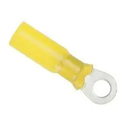 Ancor Marine 12-10 Gauge Terminals; Yellow; 1/4‘‘ Hole Dia.; 3 Qty/pk