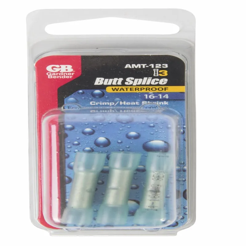 Gardner Bender Xtreme 16-14 Ga. Insulated Wire Butt Splice Blue 3 Pk