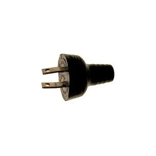 000-48642-000 Electrical Plug, 2-pole, 15 Amp, 125 Volt, Nema 1-15p, Black