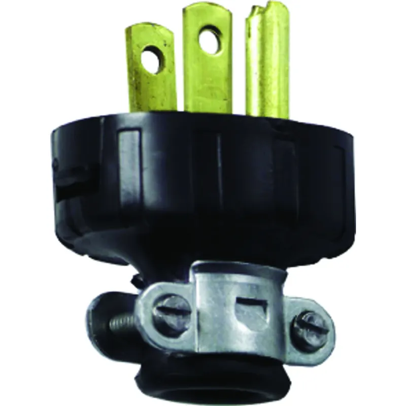 15a 125v 3-wire 2-pole Heavy-duty Vinyl Cord Plug 010-48648-03e