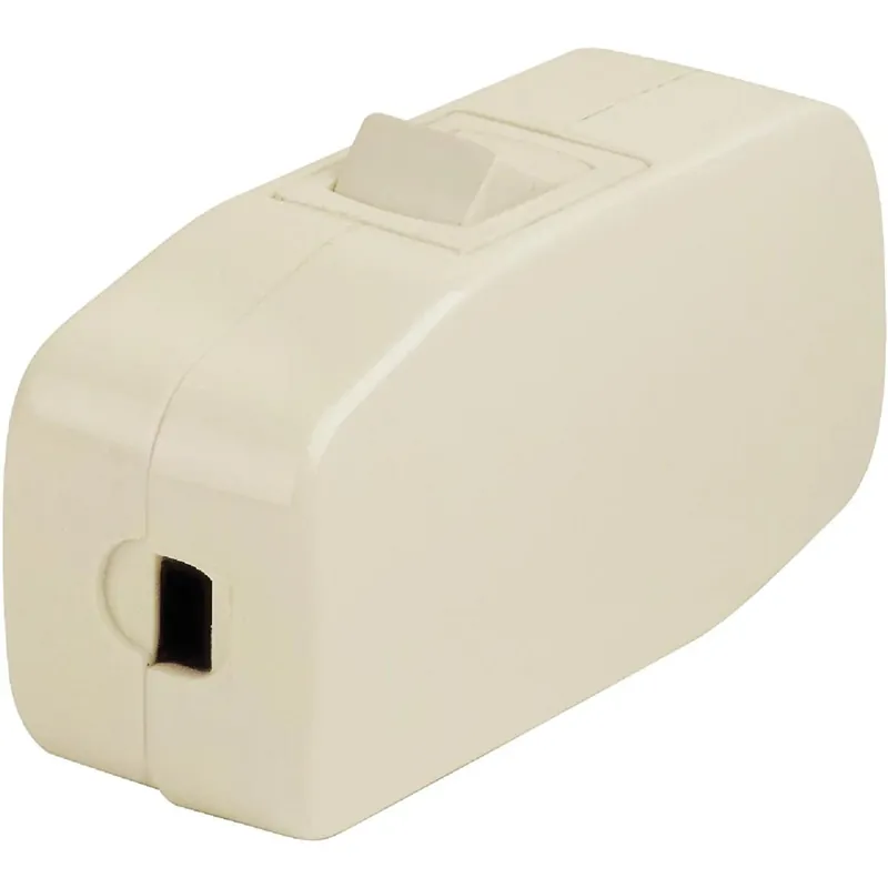Leviton White 3 Amp 125 V Feed‑Through Toggle Switch – Heavy‑Duty Single‑Pole Rocker