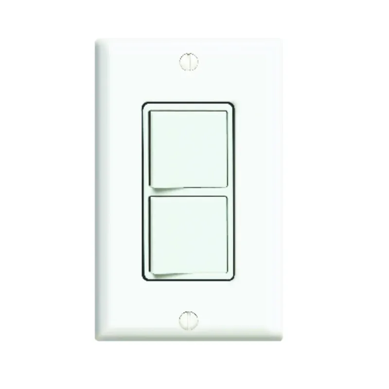 Leviton Decora 15 Amps Single Pole Rocker Grounding Switch White 1 Pk