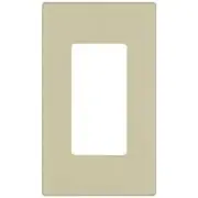 Leviton 80301-SI Ivory Screwless Snap-On Polycarbonate Single Gang Decora Wall Plate