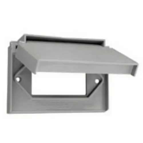 Decora Rectangle Thermoplastic 1 Gang Gfci Cover, Gray, Model 04996-0gy