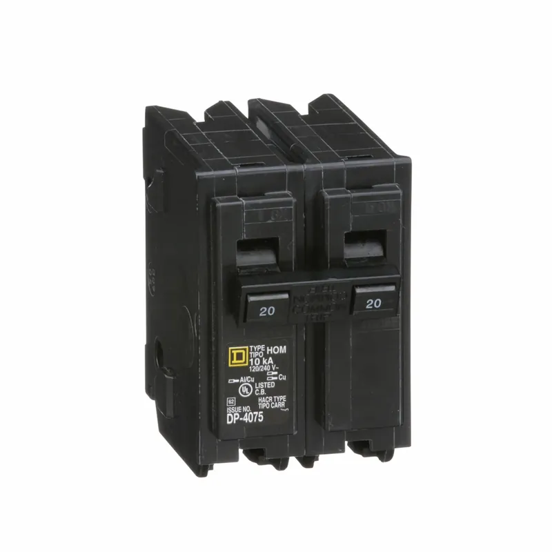 Homeline 20-Amp Double-Pole Circuit Breaker