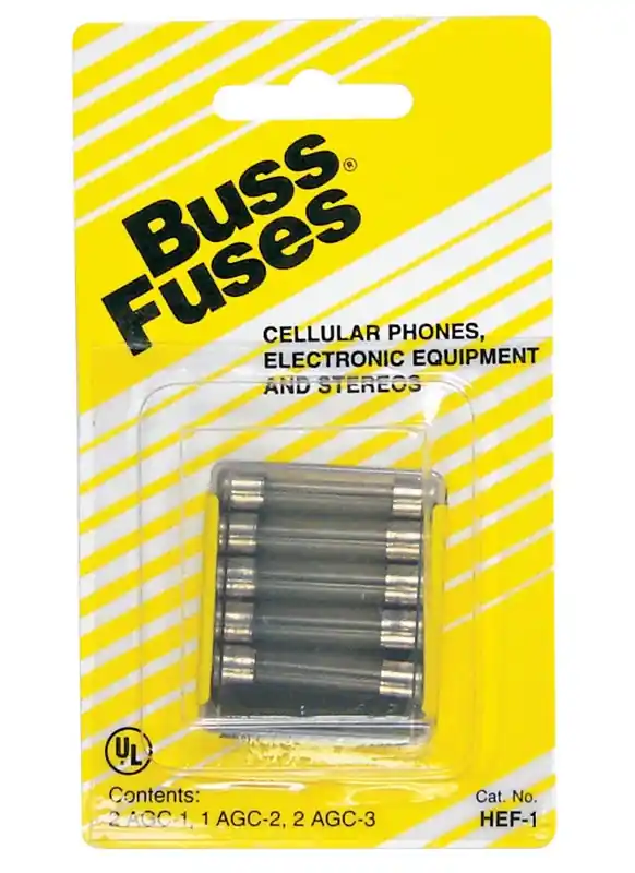 Bussmann Assorted Amps Tube Fuse 5 Pk