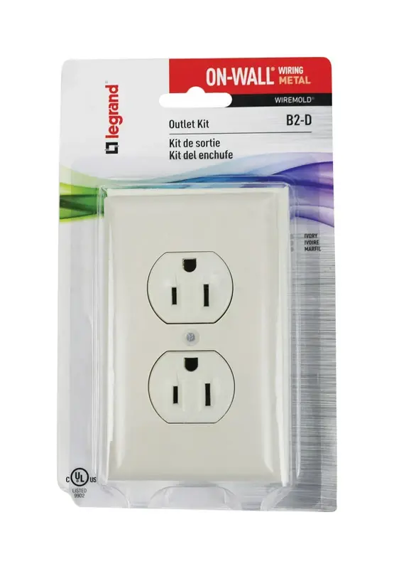 Ivory Metallic Outlet Kit