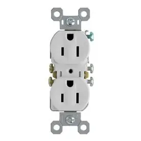 Pass & Seymour/Legrand 10-Pack 15-Amp 125-Volt White Indoor Duplex Wall Outlet