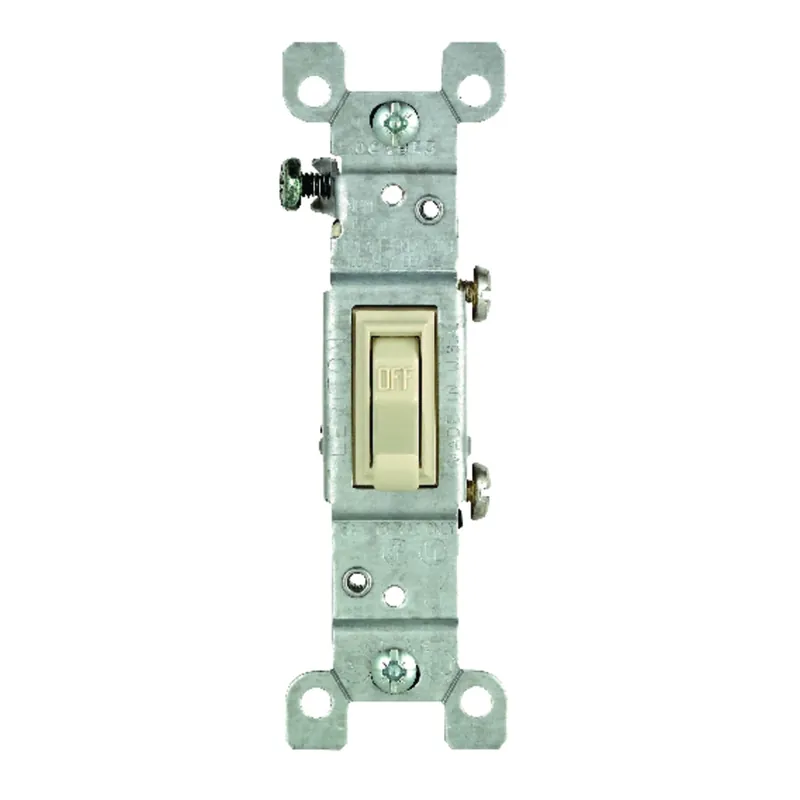 Leviton CO/ALR 15 Amps Toggle Switch Ivory 1 Pk