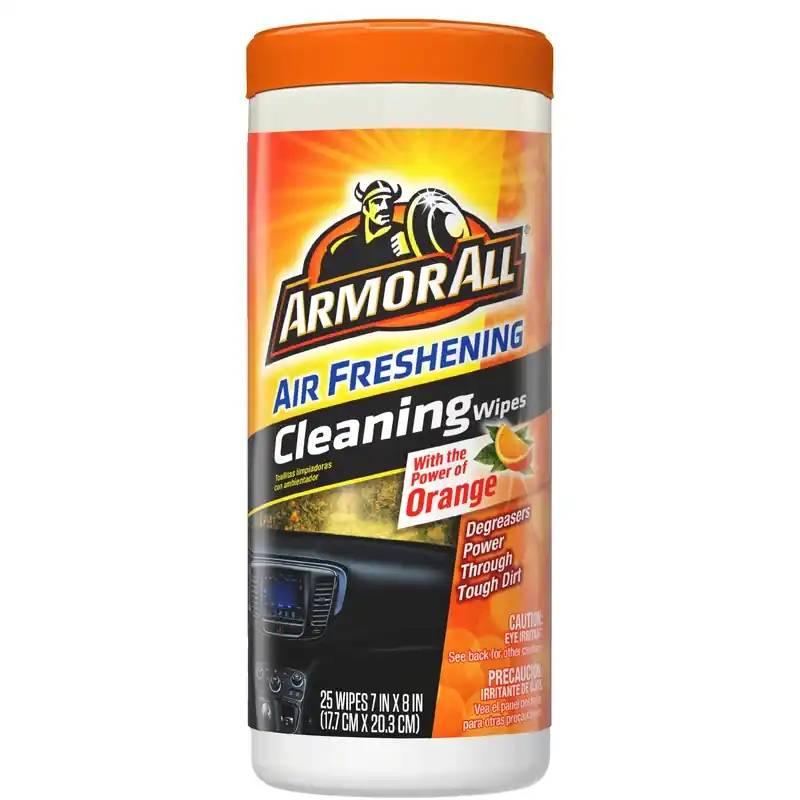 Armor All Multi-Surface Air Freshening Cleaner Wipes Orange Scent 25 Ct