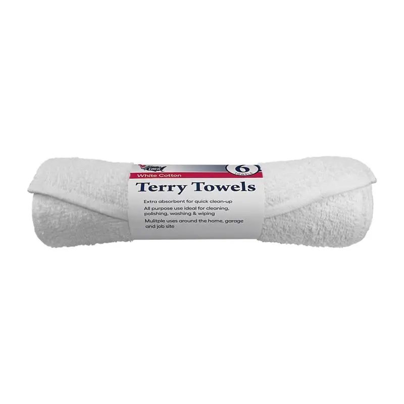 Paint USA Cotton Terry Terry Towels 14 In. W X 17 In. L 6 Pk