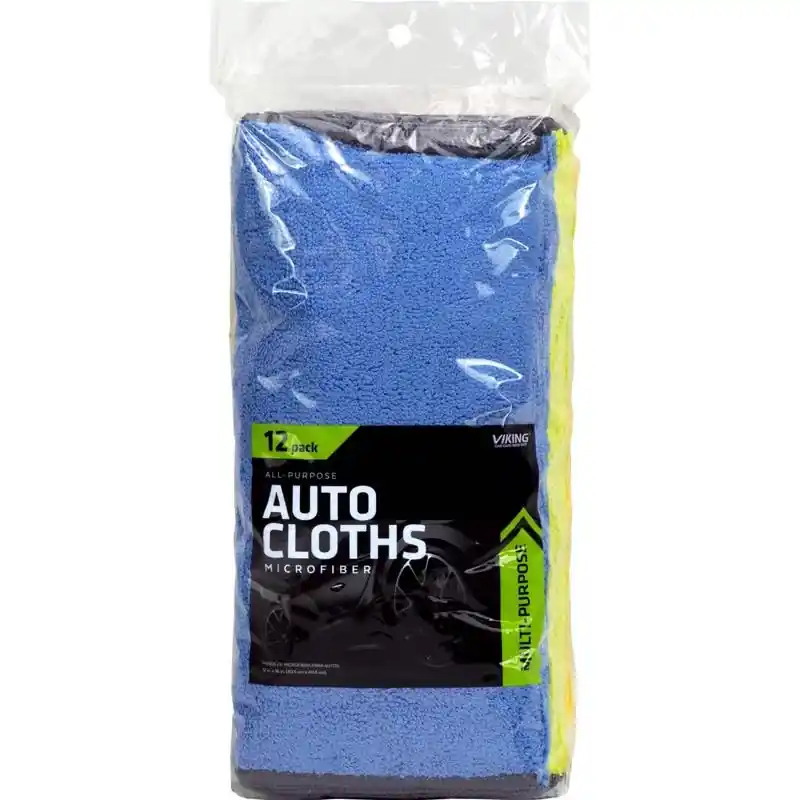 Viking 16 In. L X 12 In. W Microfiber Auto Cleaning Cloth 12 Pk