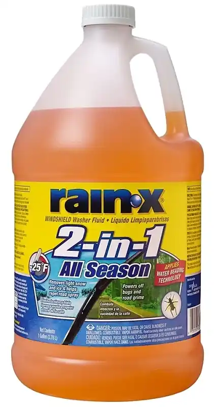 2-in-1 All Season Windshield Washer Fluid 1 Gallon -25 Degrees F