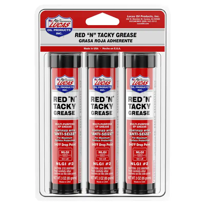 Lucas Oil Products Red "N" Tacky Multi-Purpose Grease Stick 3 Oz