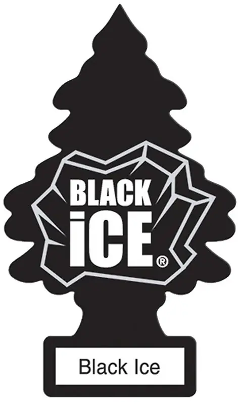 Little Trees Black Ice Scent Car Air Freshener Solid 3 Pk