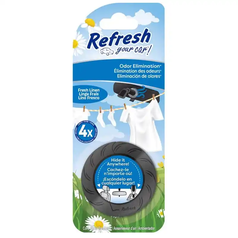 Refresh Your Car! Fresh Linen Air Freshener 1 Pk