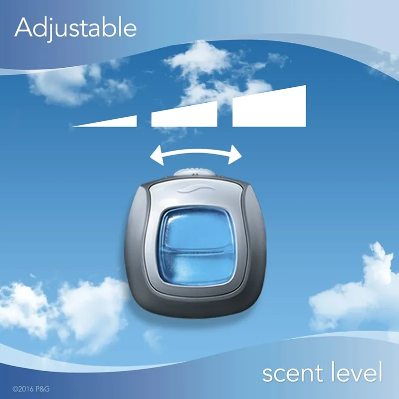 Febreze Linen And Sky Scent Car Air Freshener 0.06 Oz Liquid 2 Pk