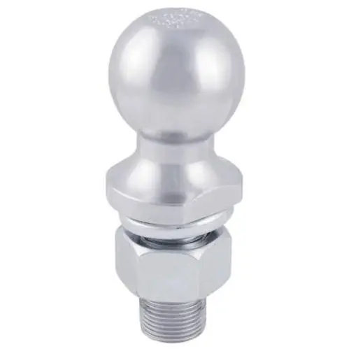 40062 1-7/8 In Chrome Trailer Ball, 1 In Shank, 3500 Lb Capacity
