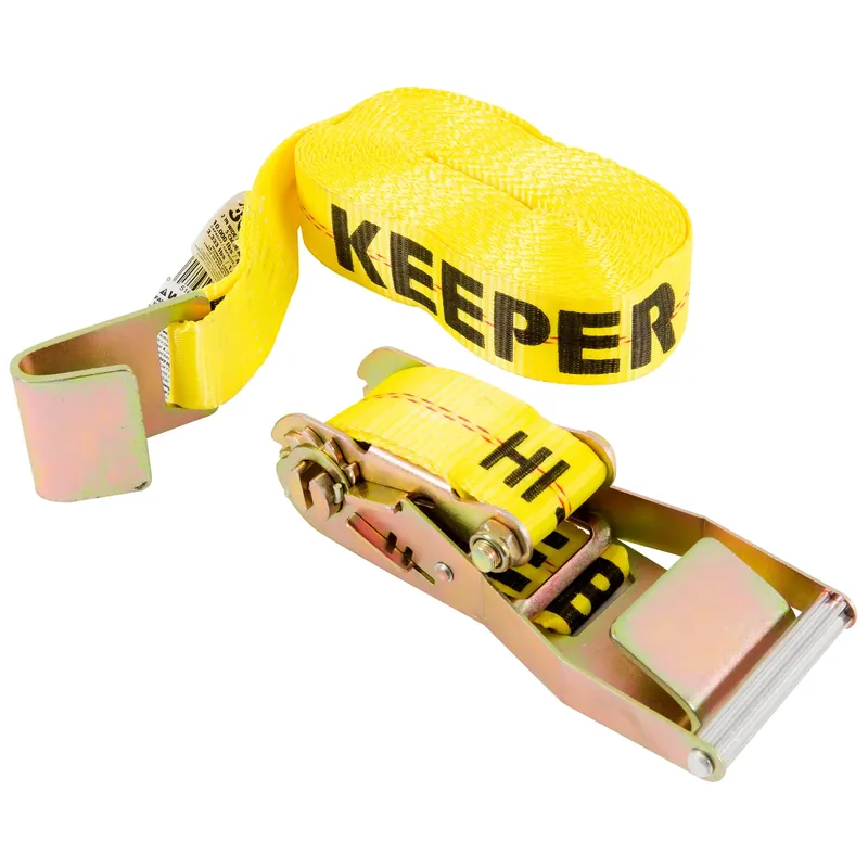 Keeper 2 In. W X 30 Ft. L Yellow Tie Down Strap 3333 Lb 1 Pk