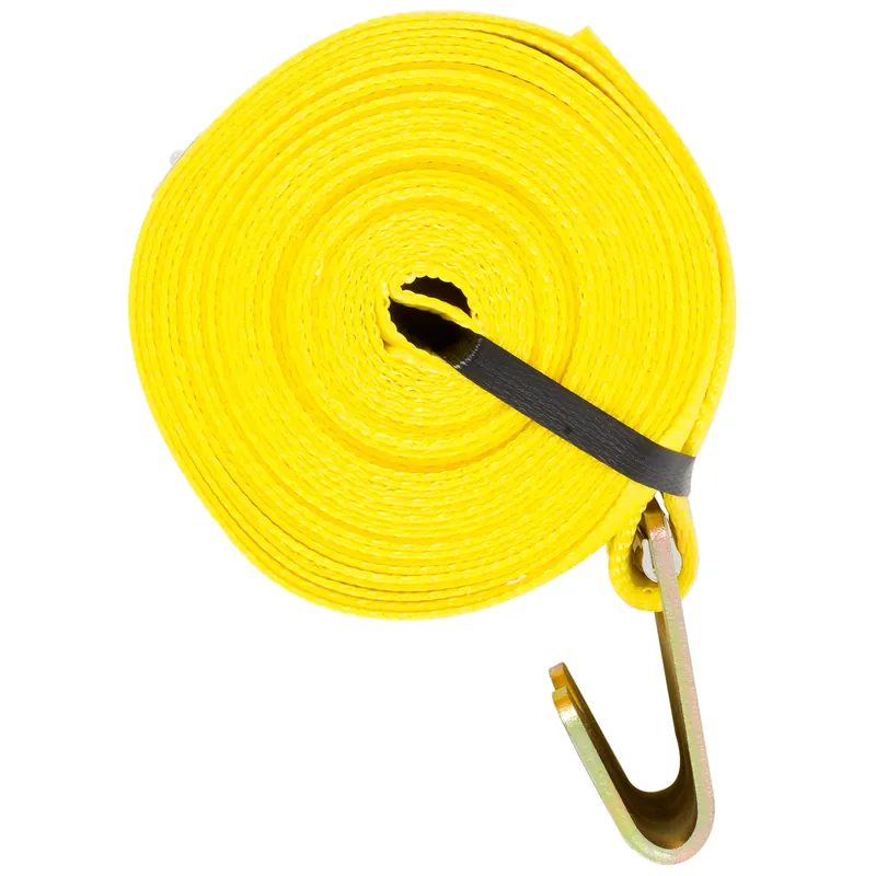 Keeper 4 In. W X 30 Ft. L Yellow Winch Strap 5000 Lb 1 Pk